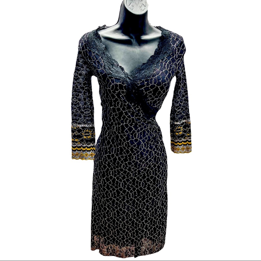 Betsey Johnson New York Black Dress Size Petite